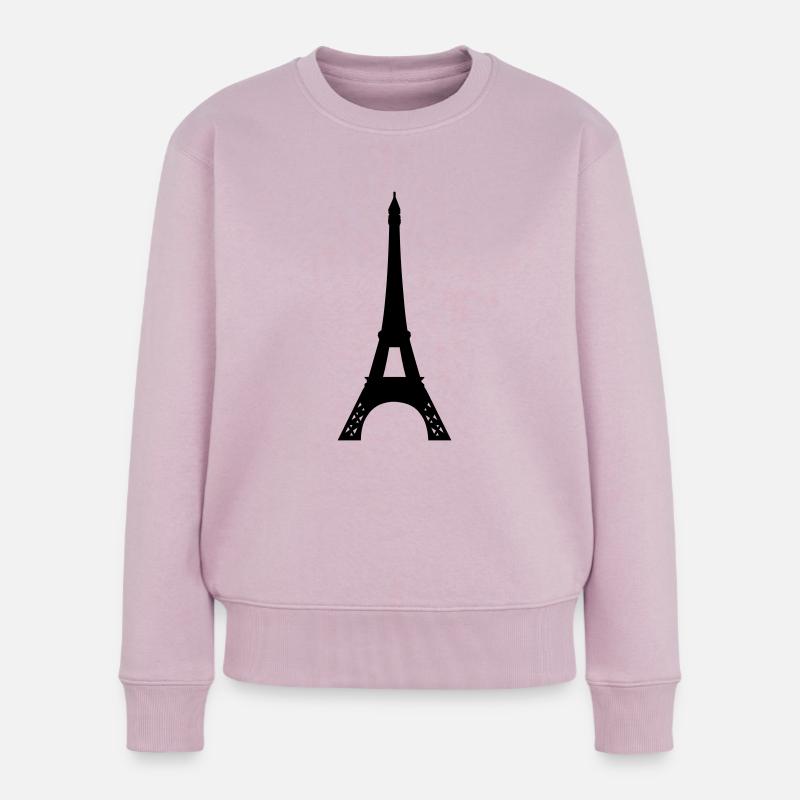Eiffelturm - Paris - Frankreich - Frauen Premium Bio Pullover - Altrosa