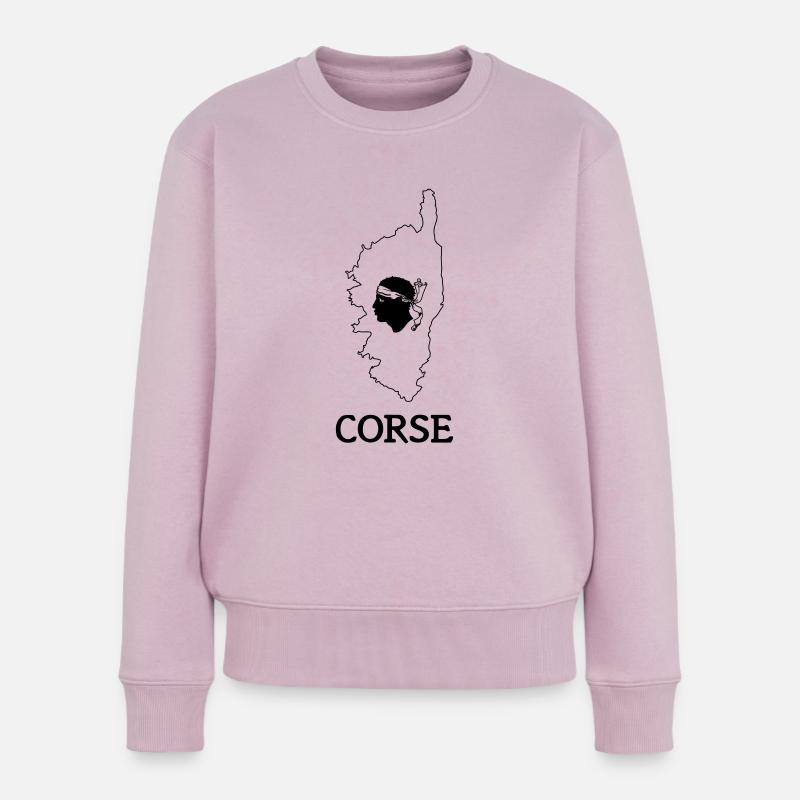 corse - Pull Premium bio Femme - rose poudré