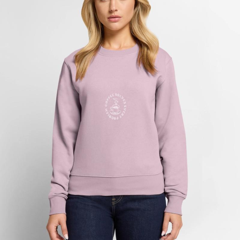 Coffee solves every Problem Frauen Premium Bio Pullover
