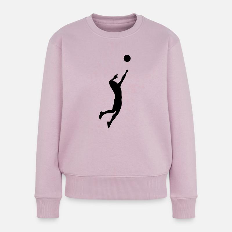 volleyball - Frauen Premium Bio Pullover - Altrosa
