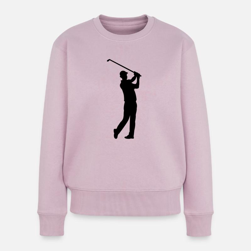 golfer - Frauen Premium Bio Pullover - Altrosa