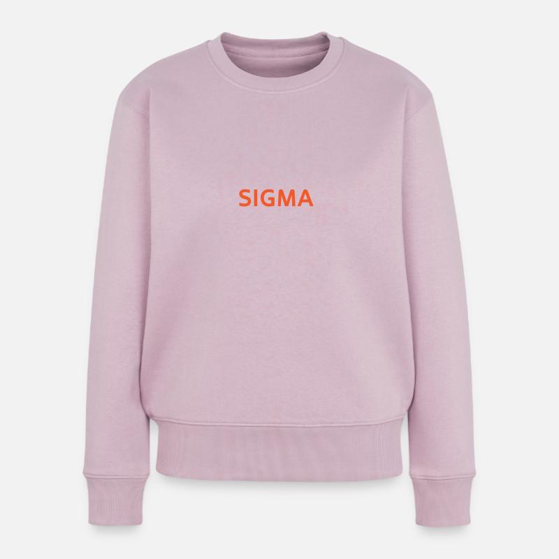 sigma wort - Frauen Premium Bio Pullover - Altrosa
