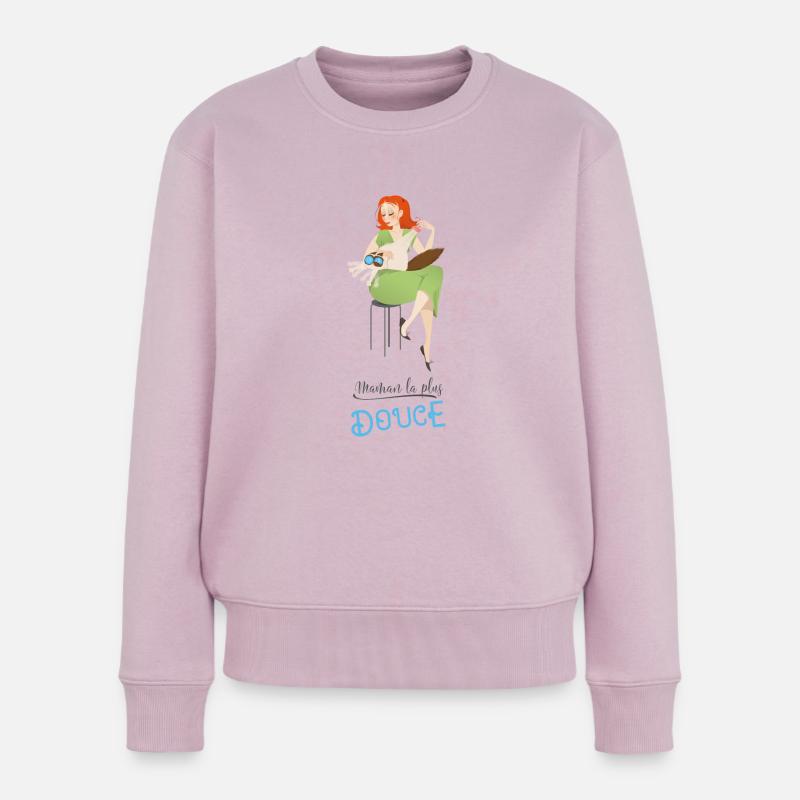 Süßeste Mom - Frauen Premium Bio Pullover - Altrosa