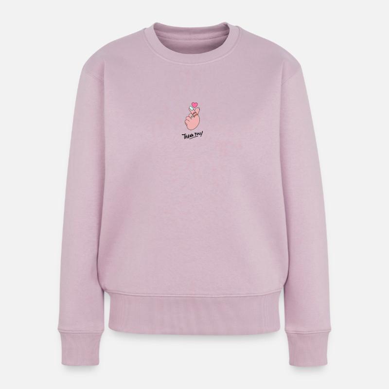 Love is Peace - Pull Premium bio Femme - rose poudré