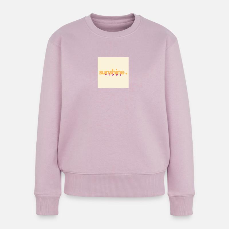 sunshine vibes - Frauen Premium Bio Pullover - Altrosa