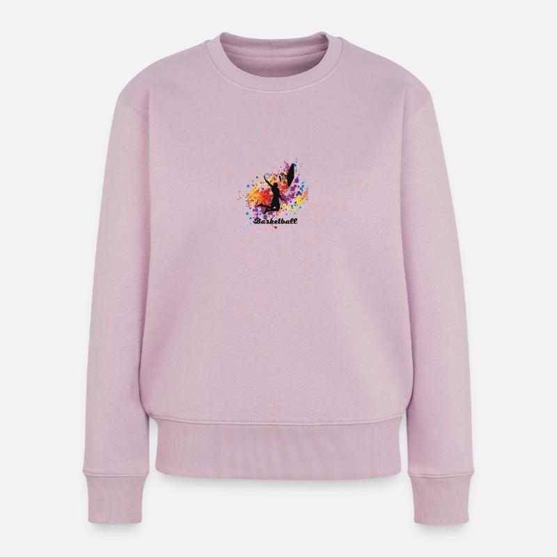 Basketball - Frauen Premium Bio Pullover - Altrosa