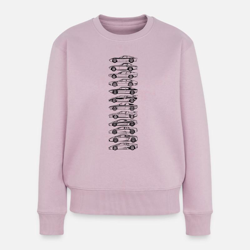 Evolution Schwarzer Lambo - Frauen Premium Bio Pullover - Altrosa
