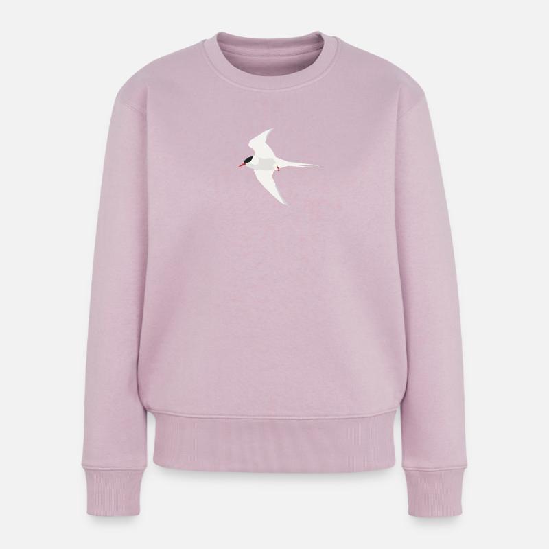 Arktische Seeschwalbe fliegt - Frauen Premium Bio Pullover - Altrosa
