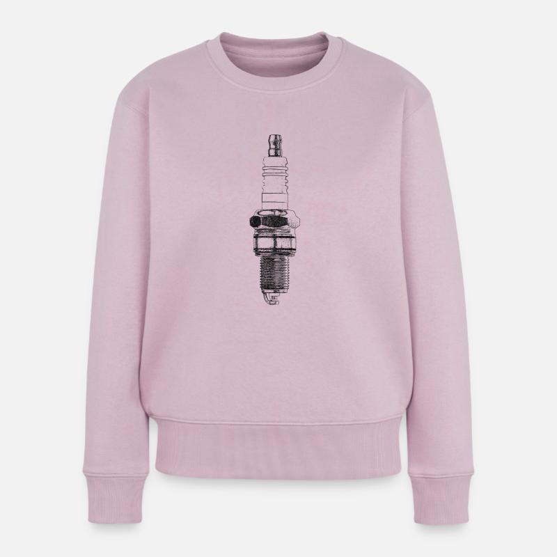 Zündkerze - Frauen Premium Bio Pullover - Altrosa