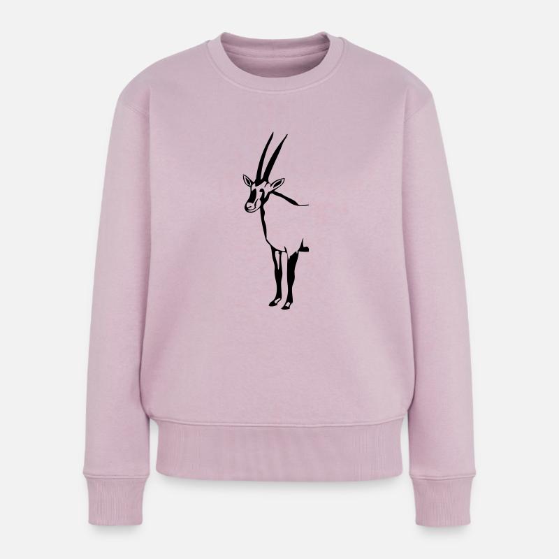 Oryx - Antilope - Antelope - Frauen Premium Bio Pullover - Altrosa