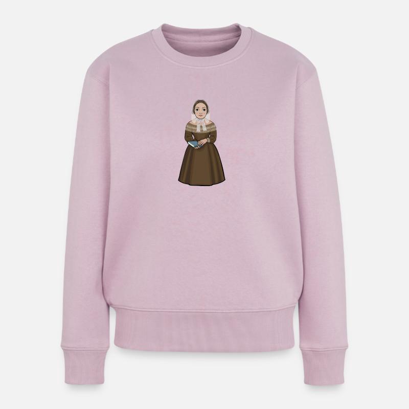 Fredrika Bremer - Frauen Premium Bio Pullover - Altrosa