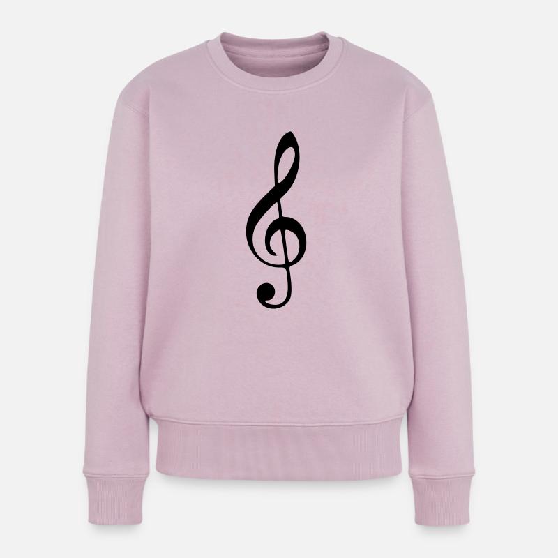 Clé de sol - Pull Premium bio Femme - rose poudré