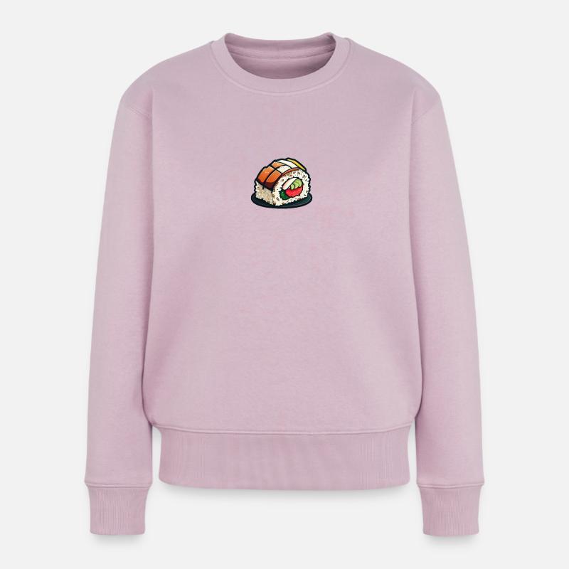 Sushi-Zeit - Frauen Premium Bio Pullover - Altrosa
