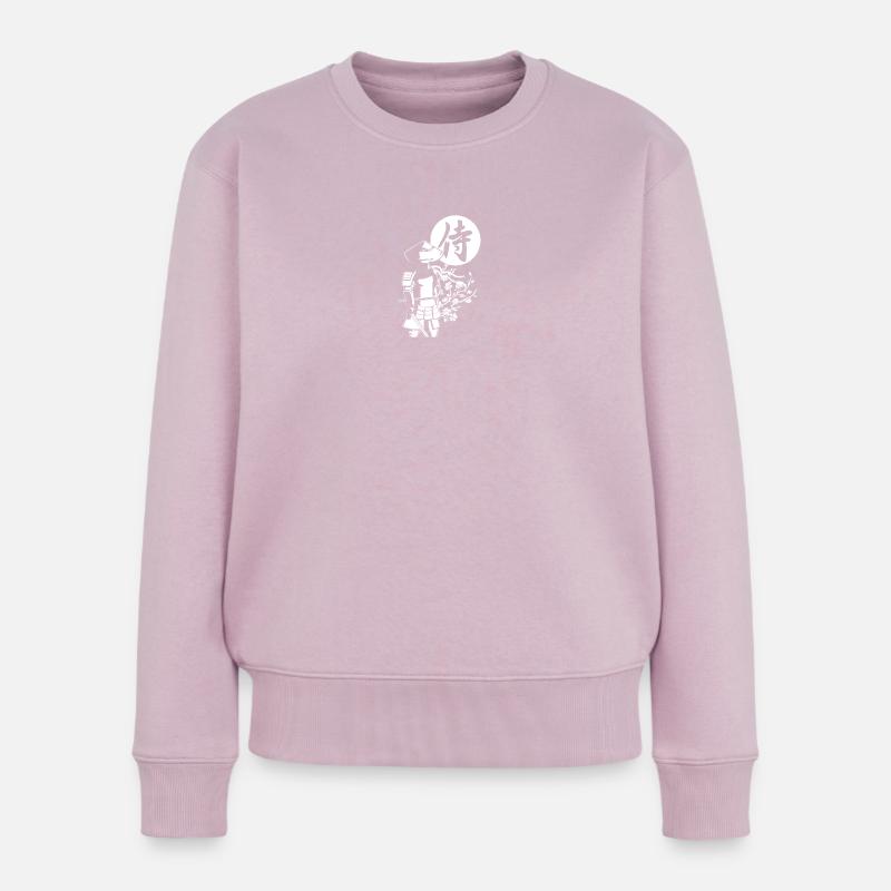 White Samurai - Women's Premium Organic Jumper - dusky pink