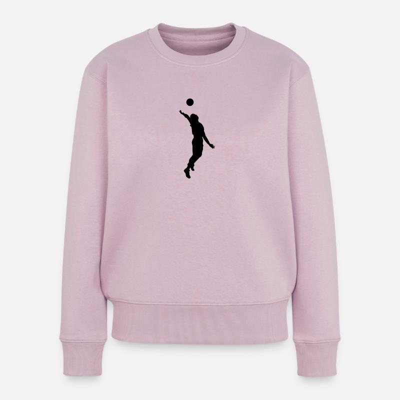 VOLLEYBALL - Pull Premium bio Femme - rose poudré