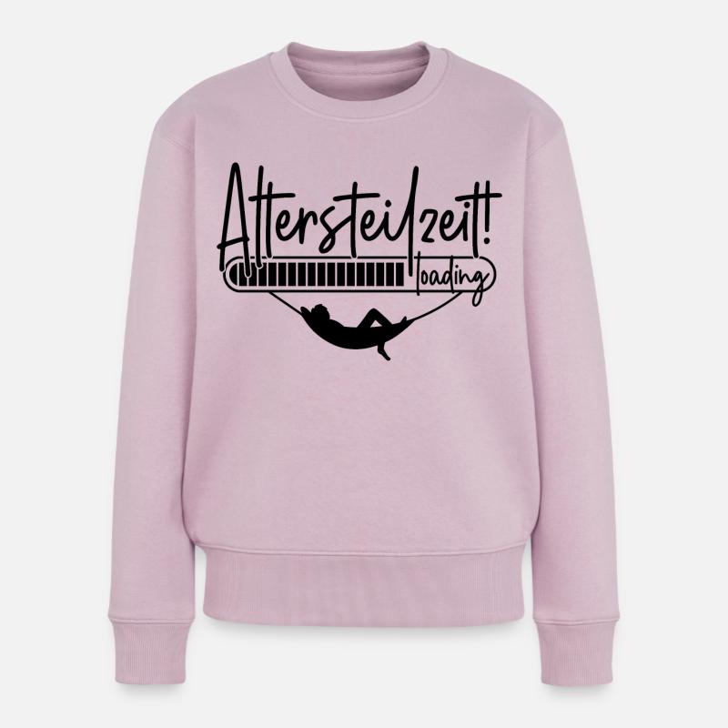 ATZ Ladebalken Hängematte Altersteilzeit loading - Frauen Premium Bio Pullover - Altrosa