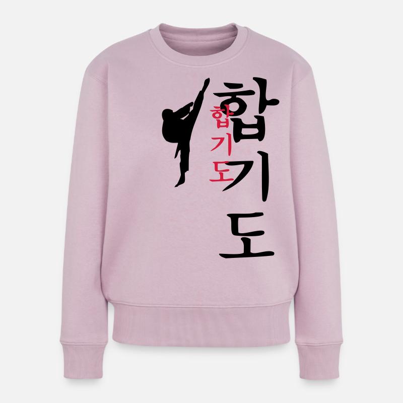 Hapkido Kick - Frauen Premium Bio Pullover - Altrosa