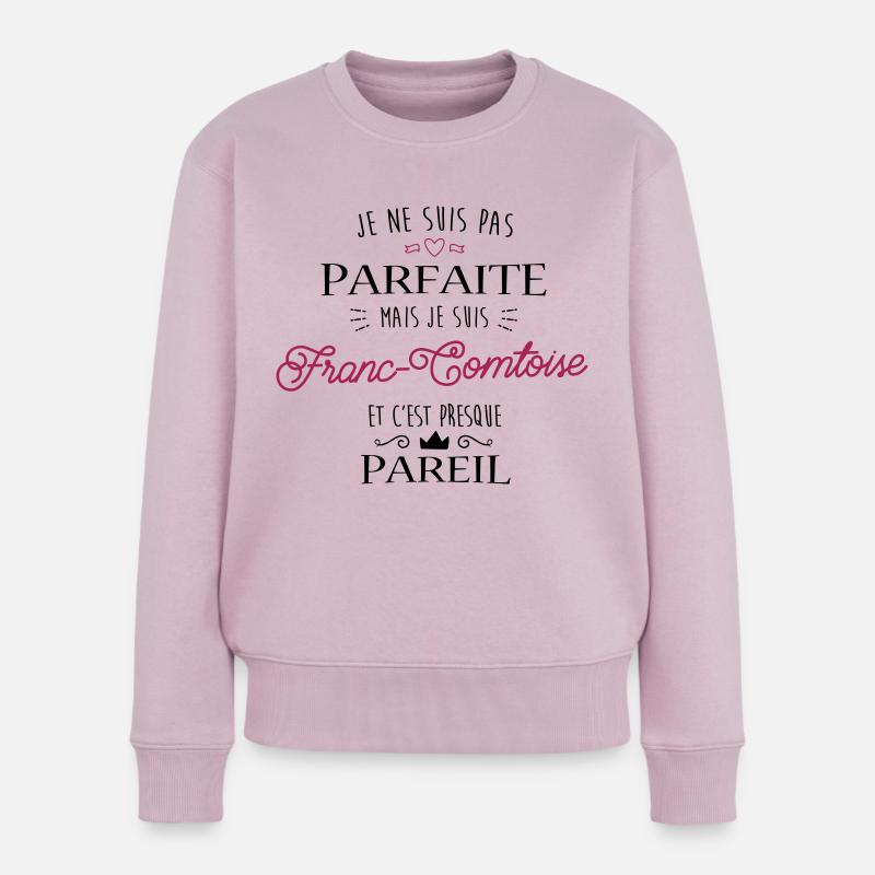 Franc Comtoise - Pull Premium bio Femme - rose poudré