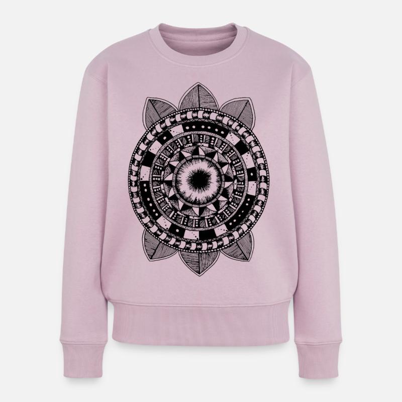 Modèle 4 - Pull Premium bio Femme - rose poudré