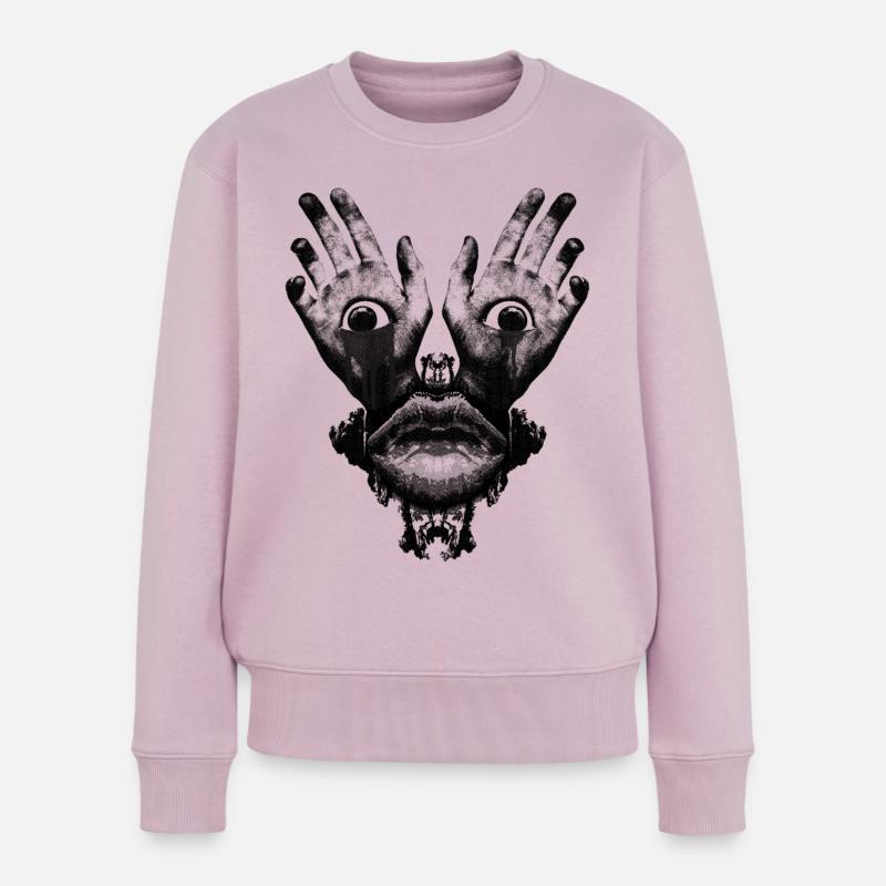 Säure Mystical - Frauen Premium Bio Pullover - Altrosa