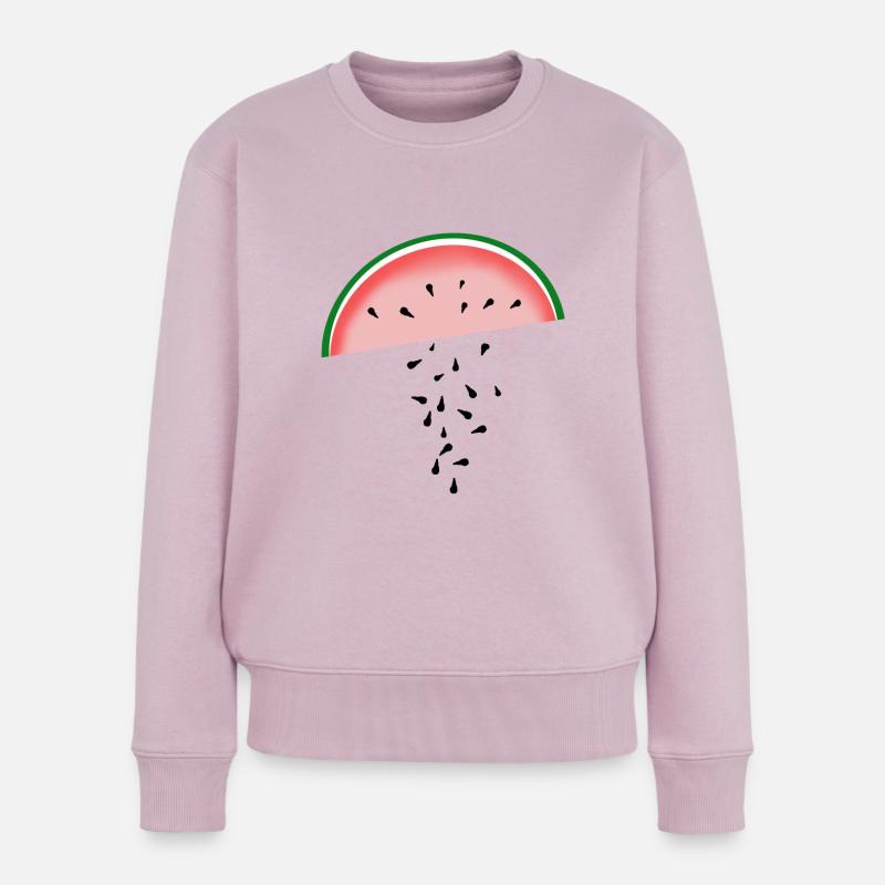 Melone - Frauen Premium Bio Pullover - Altrosa