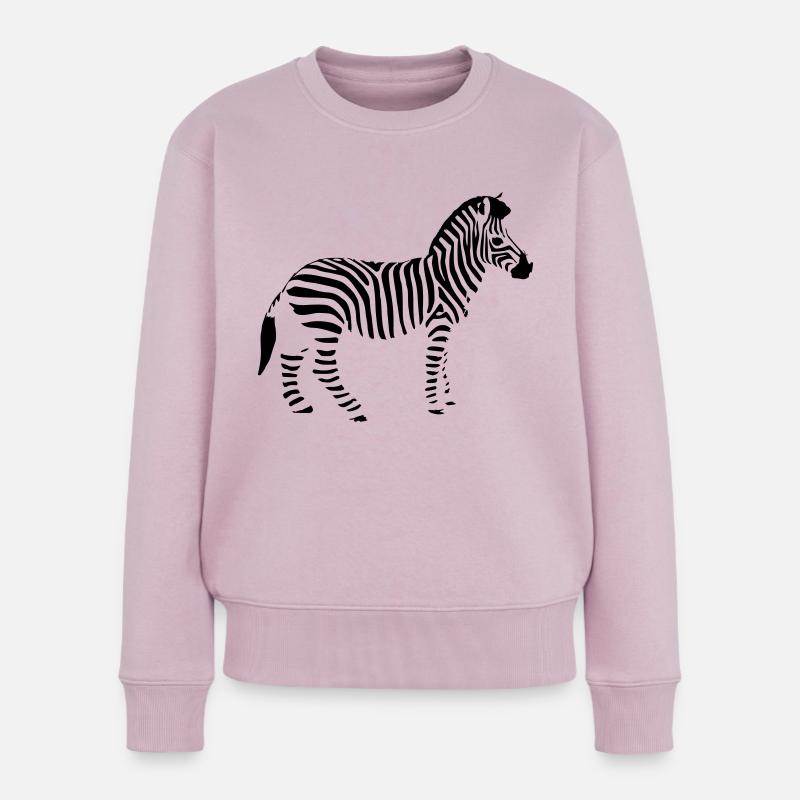 Zebra - Frauen Premium Bio Pullover - Altrosa
