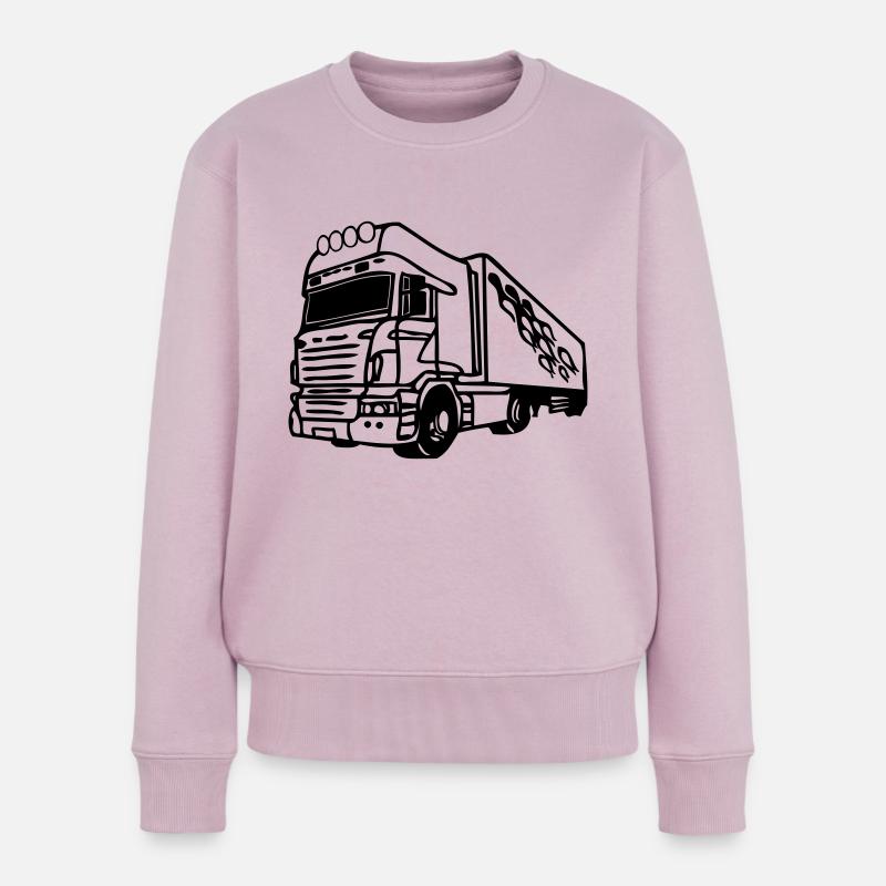truck01 - Pull Premium bio Femme - rose poudré