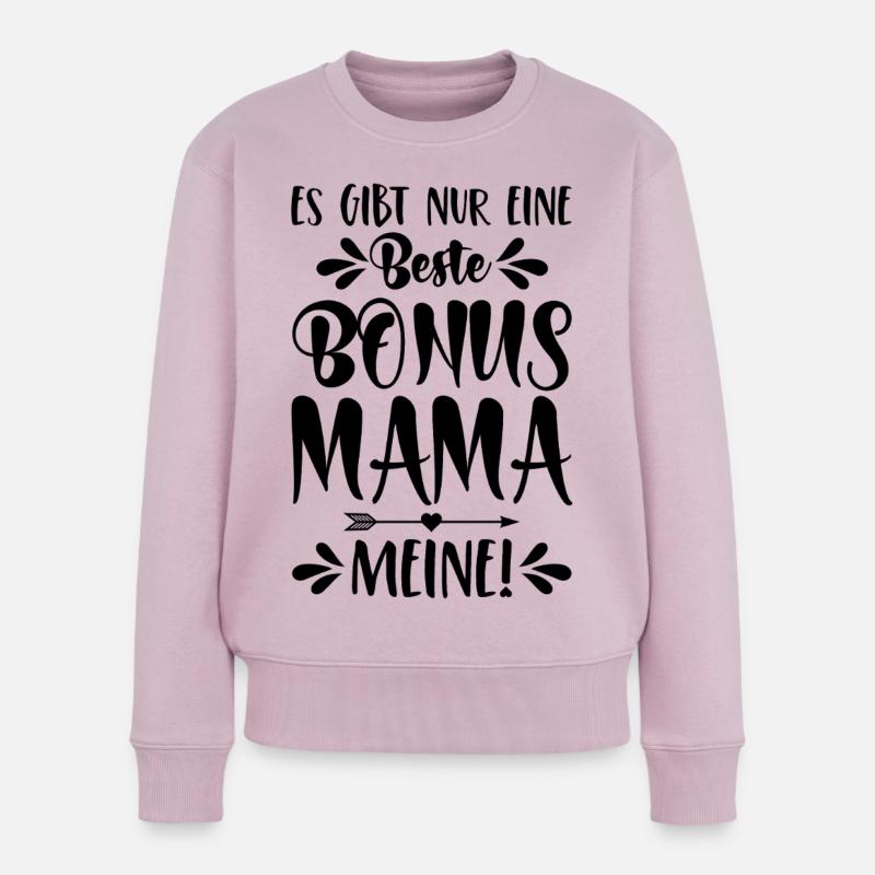 Es gibt nur eine beste Bonus Mama! Meine! - Frauen Premium Bio Pullover - Altrosa