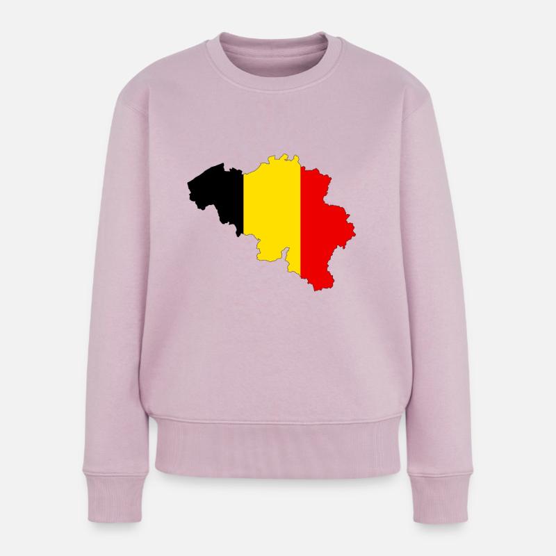 BELGIQUE - Pull Premium bio Femme - rose poudré