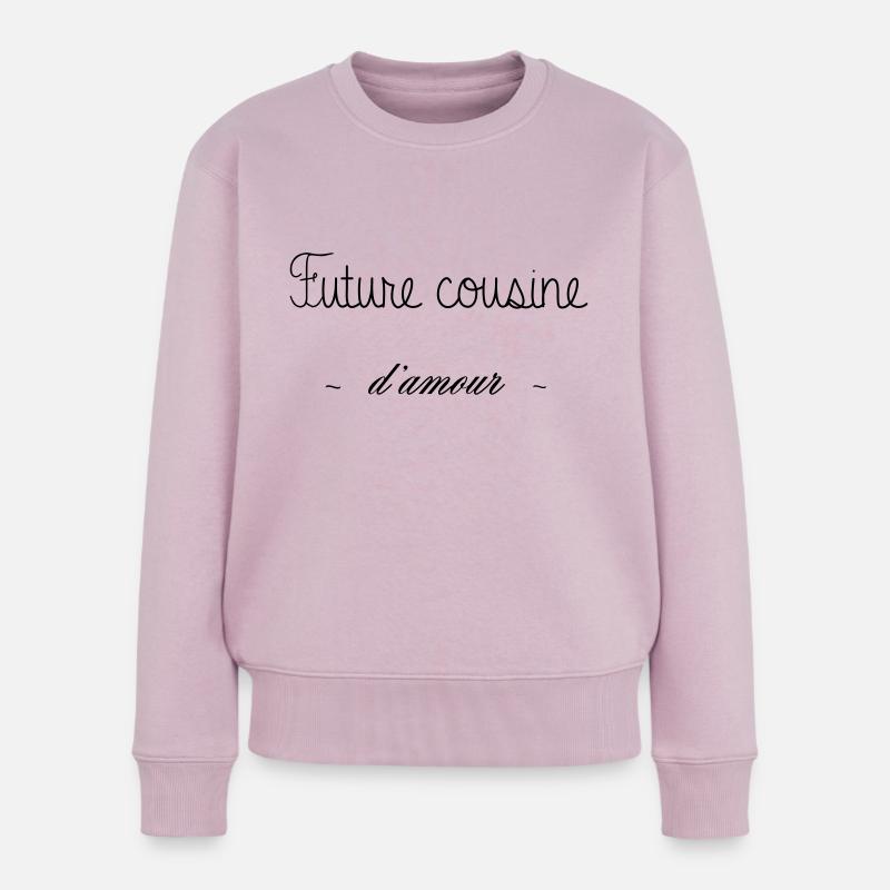 FUTURE COUSINE D AMOUR - Pull Premium bio Femme - rose poudré