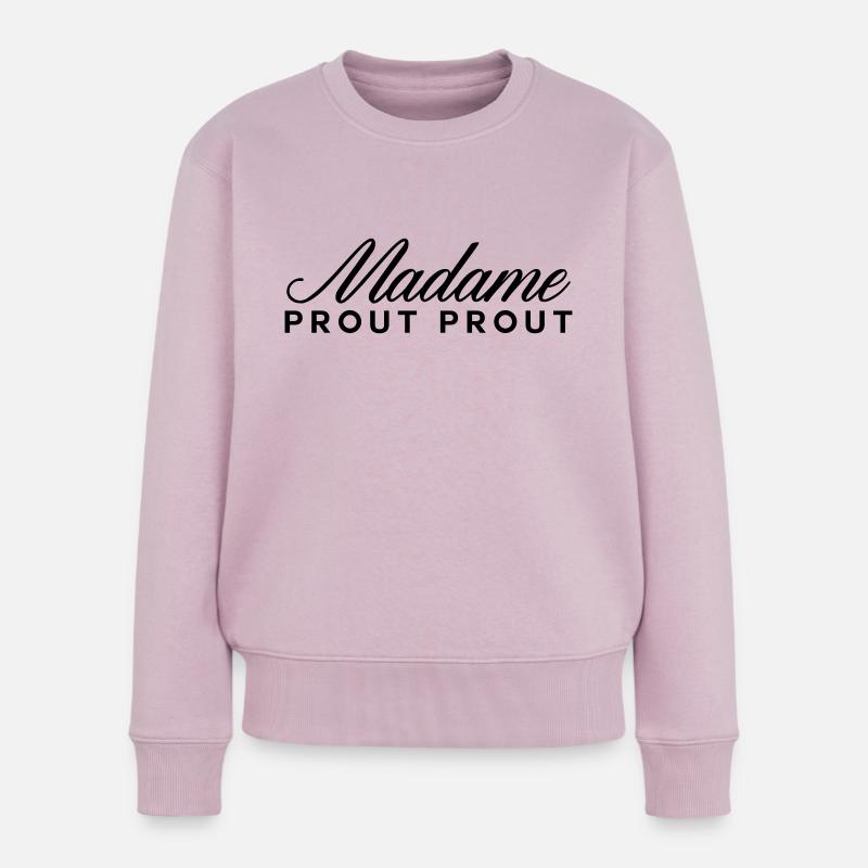 madame prout prout - Pull Premium bio Femme - rose poudré