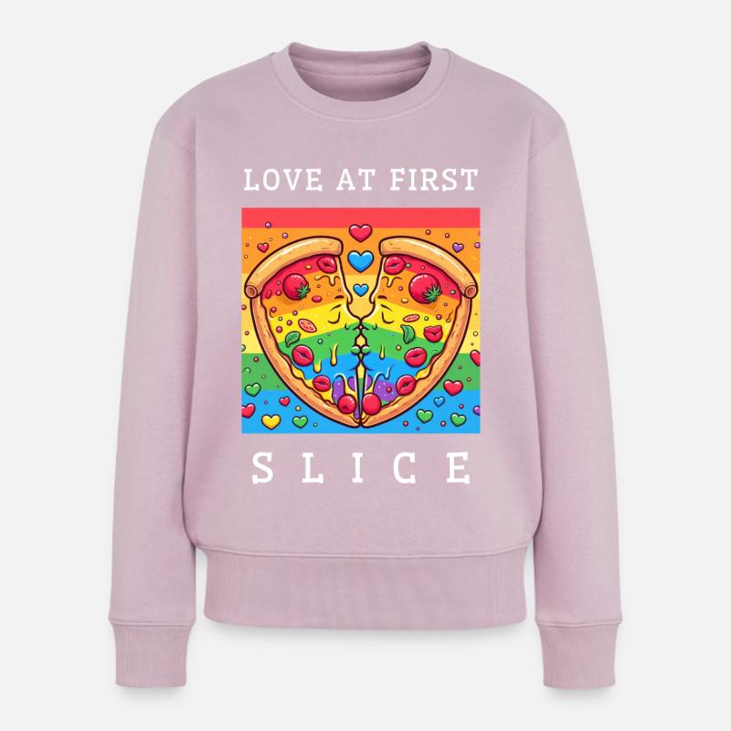 L’amour à la première tranche - Pull Premium bio Femme - rose poudré