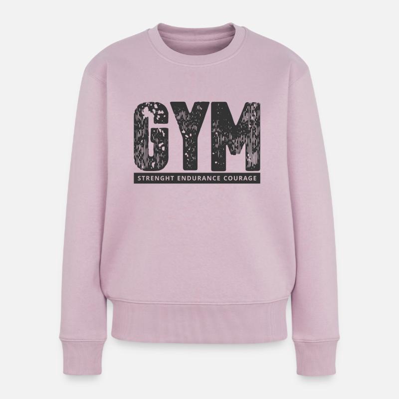 GYM - Pull Premium bio Femme - rose poudré