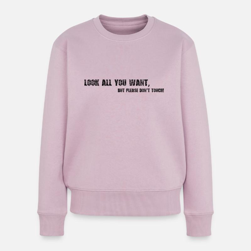 Ne pas toucher! - Pull Premium bio Femme - rose poudré