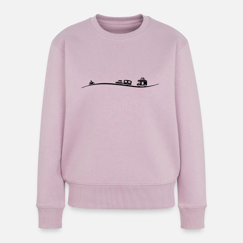 Reise Verkehr - Frauen Premium Bio Pullover - Altrosa
