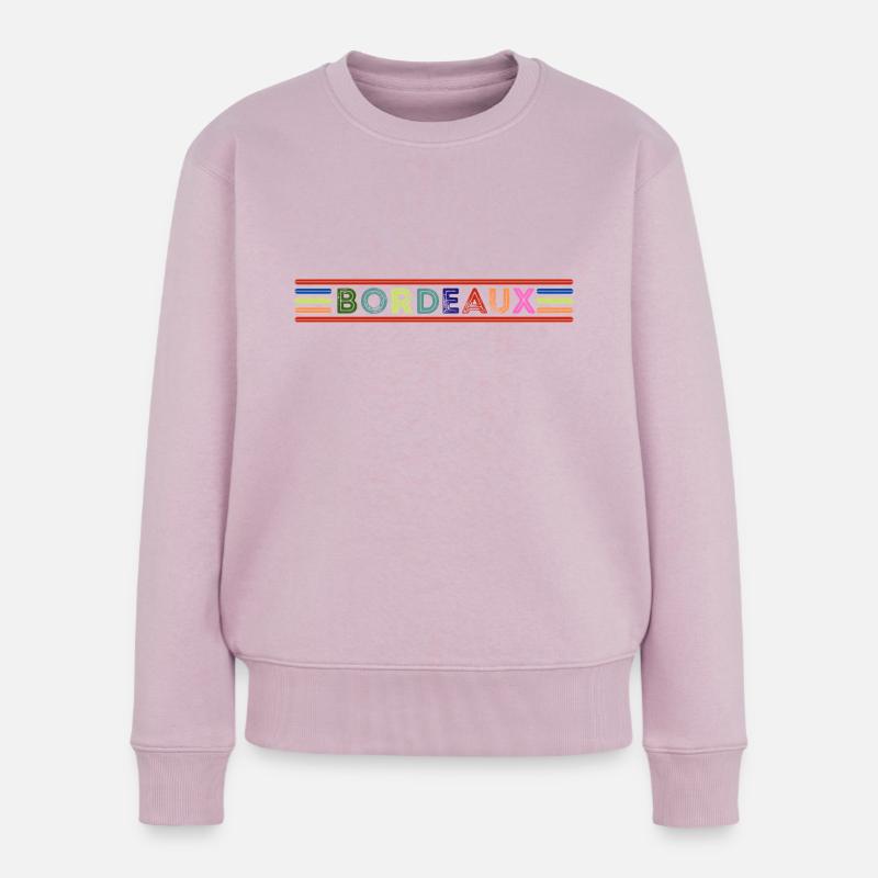 Bordeaux - Frauen Premium Bio Pullover - Altrosa