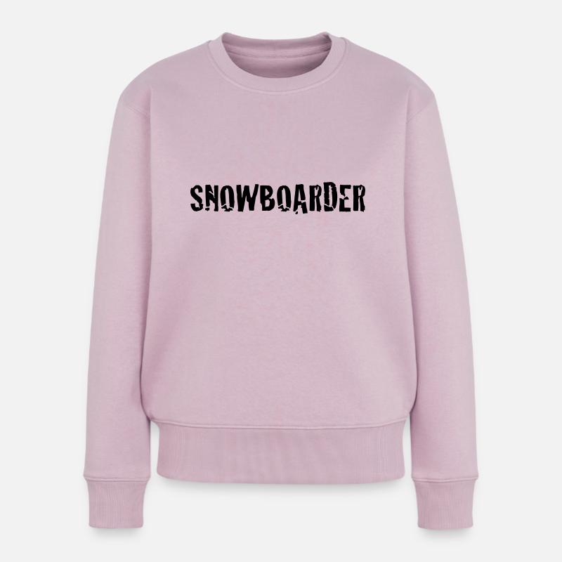 snowboarder - Frauen Premium Bio Pullover - Altrosa