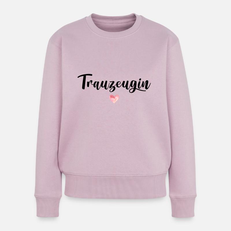 Trauzeugin - Frauen Premium Bio Pullover - Altrosa