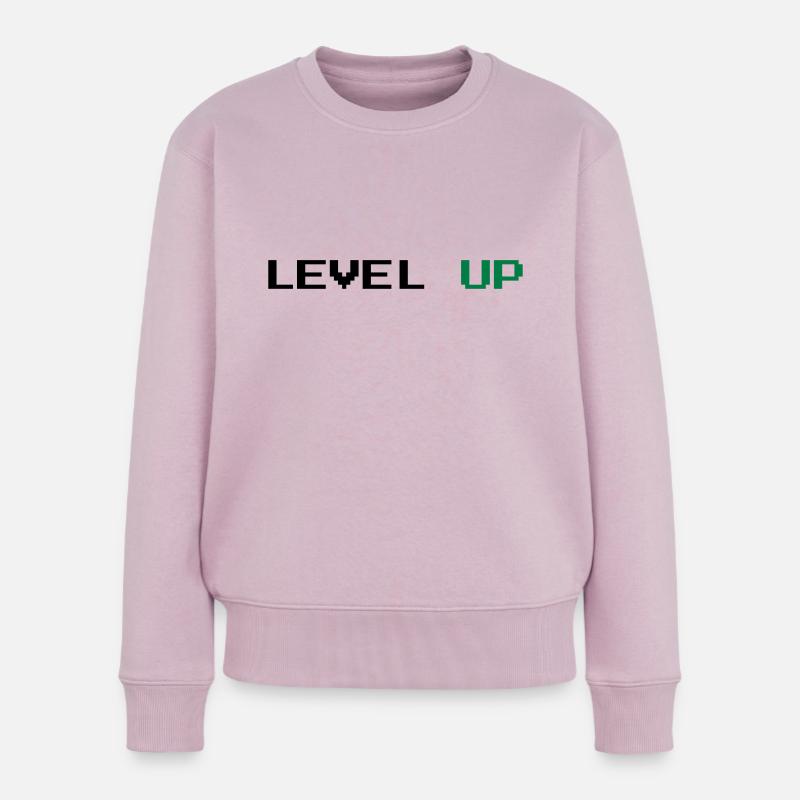 Level UP - Frauen Premium Bio Pullover - Altrosa