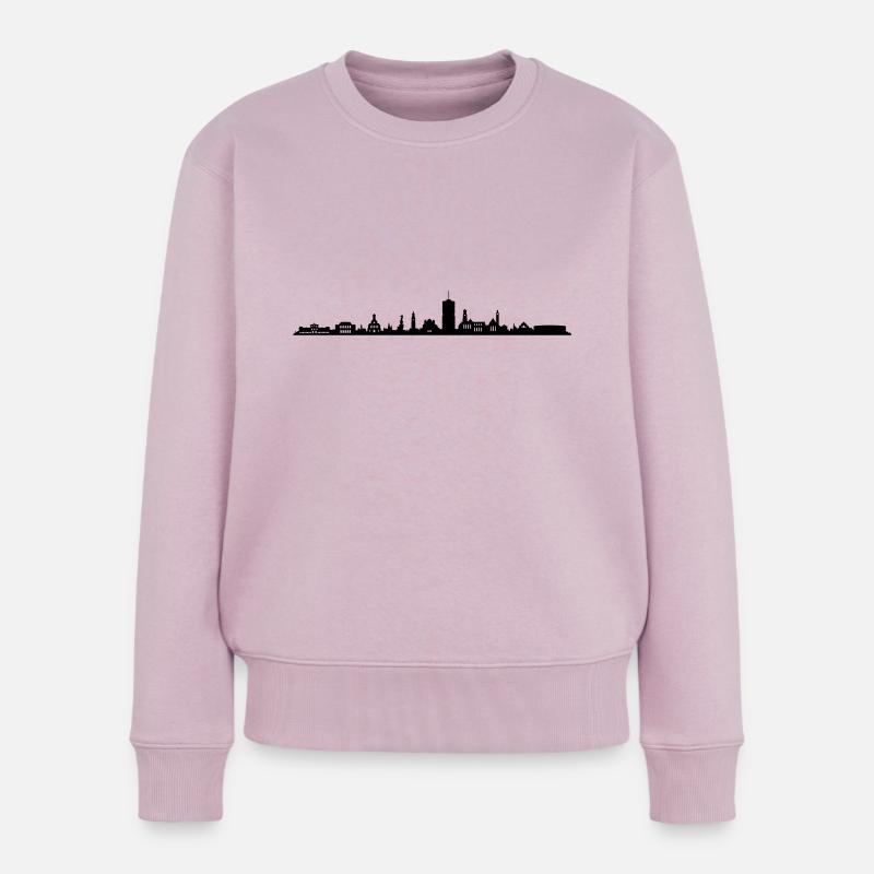Skyline - Augsburg - Frauen Premium Bio Pullover - Altrosa