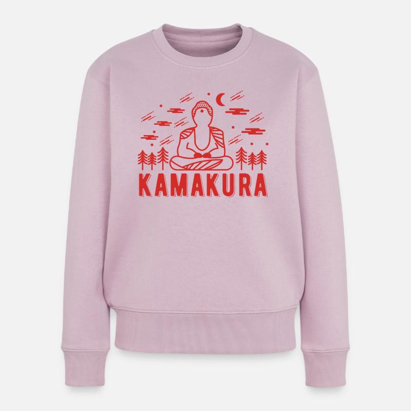 Kamakura - Frauen Premium Bio Pullover - Altrosa