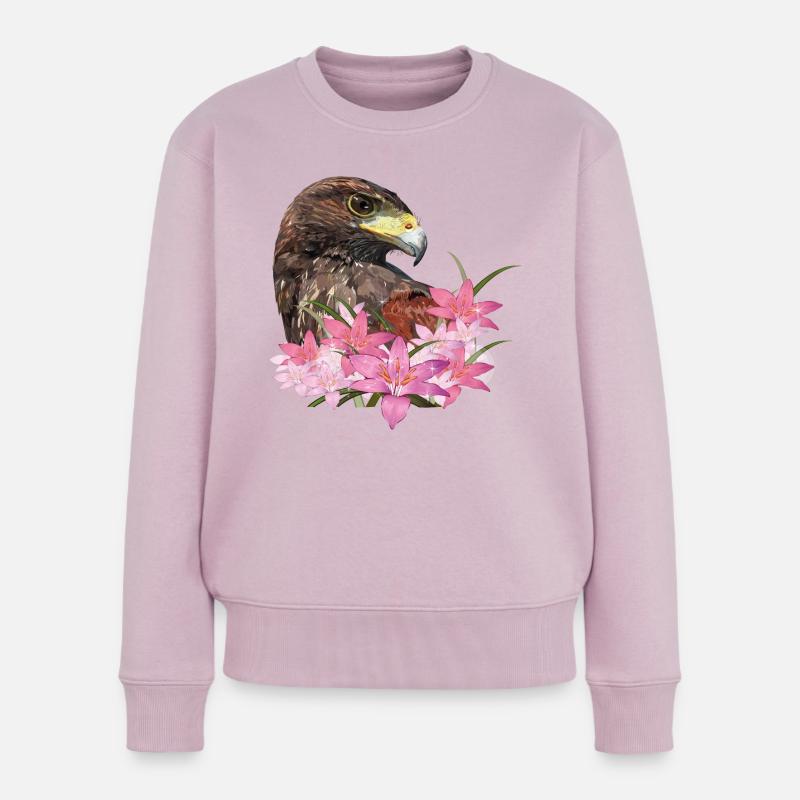 Harris Hawk - Frauen Premium Bio Pullover - Altrosa