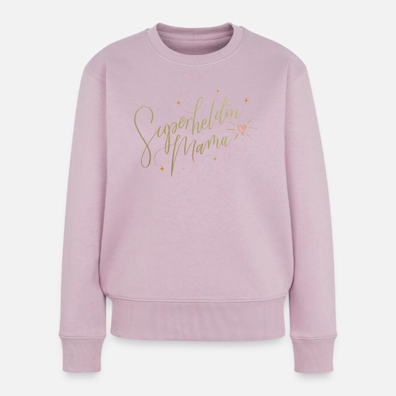 Superheldin Mama - Frauen Premium Bio Pullover - Altrosa