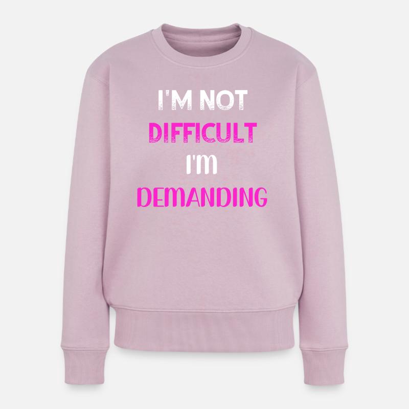 Ich bin nicht wählerisch, ich fordere PNK WE - Frauen Premium Bio Pullover - Altrosa