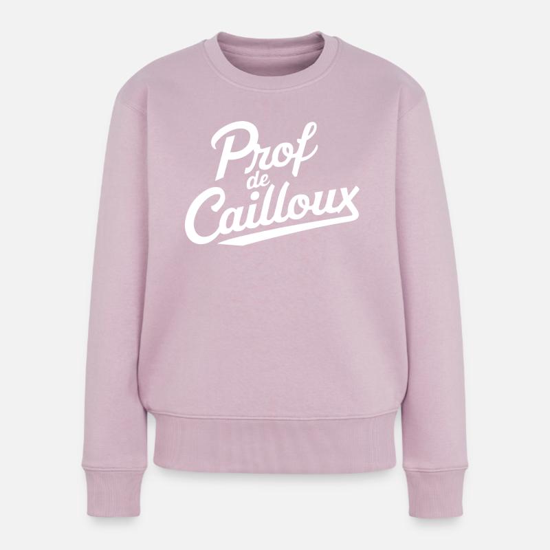 Prof de cailloux - Pull Premium bio Femme - rose poudré