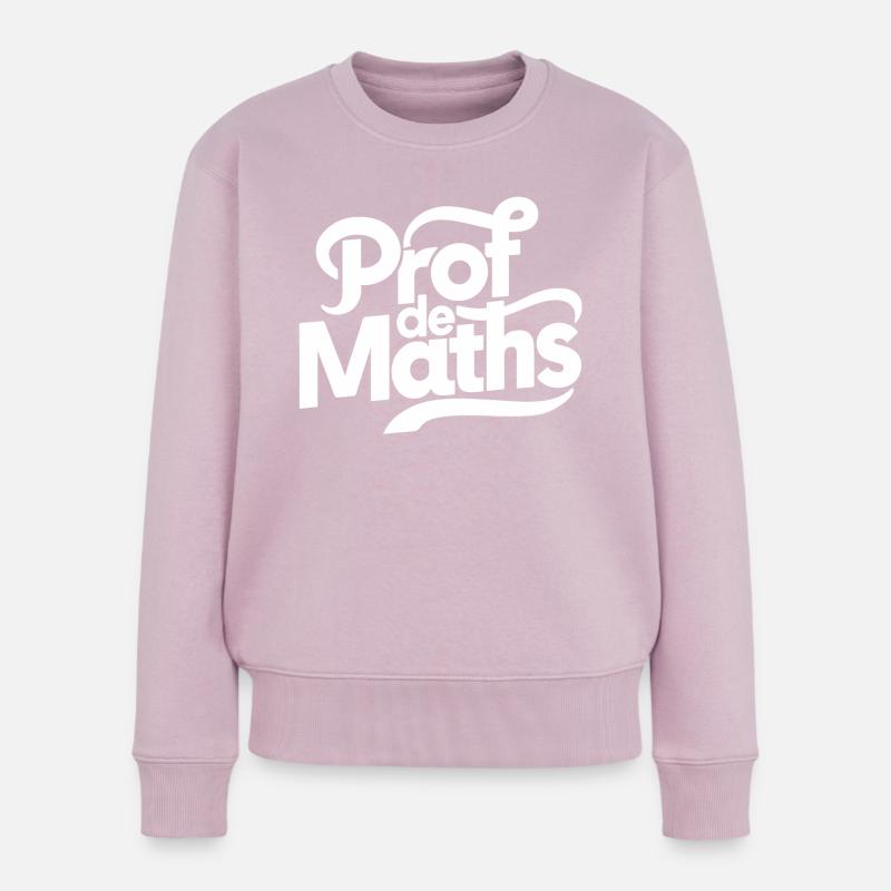 Prof de maths - Pull Premium bio Femme - rose poudré