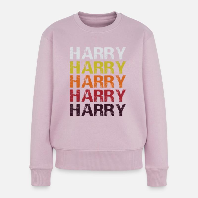 Harry Harry Muster Harry Schriftzug - Frauen Premium Bio Pullover - Altrosa