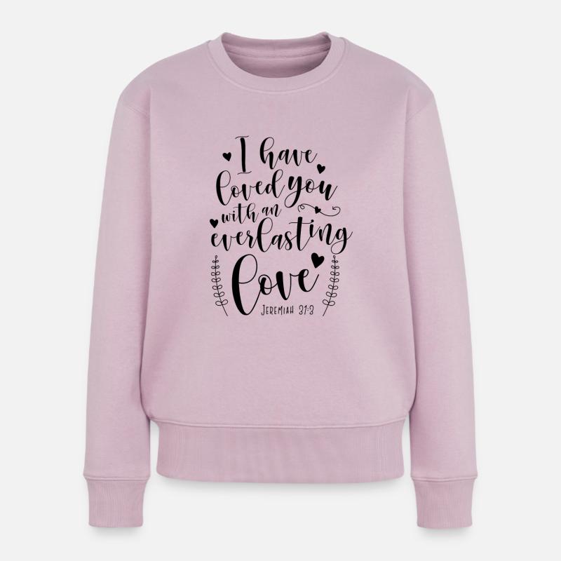 Je t'ai aimé - Pull Premium bio Femme - rose poudré