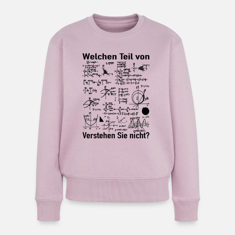 Mathe Witz - Mathematiker Mathematik Lehrer - Frauen Premium Bio Pullover - Altrosa