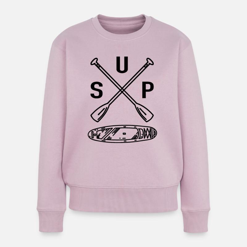 Stand Up Paddle Board - SUP Board SUP Paddel - Frauen Premium Bio Pullover - Altrosa